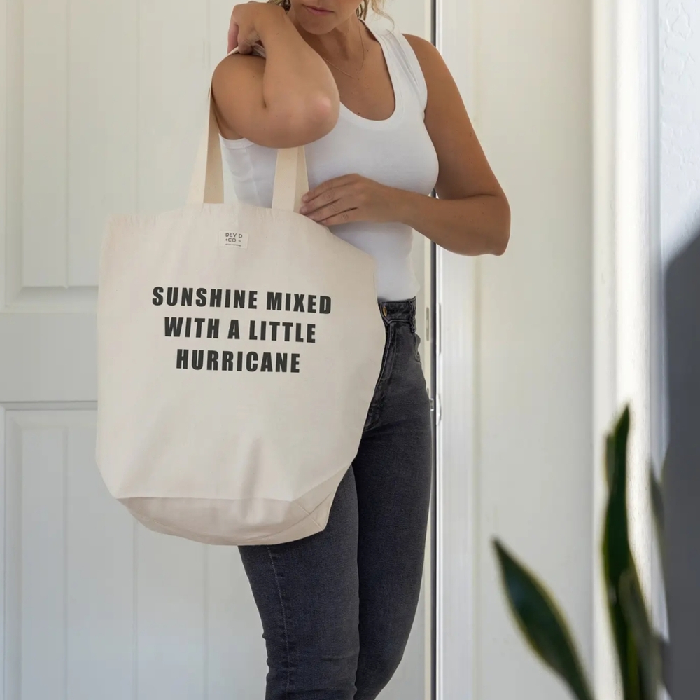NWT Sunshine Mixed....Cream Tote Bag